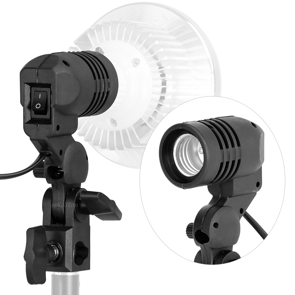 Photography Lighting Umbrella - Держатель лампы с одной головкой E27,