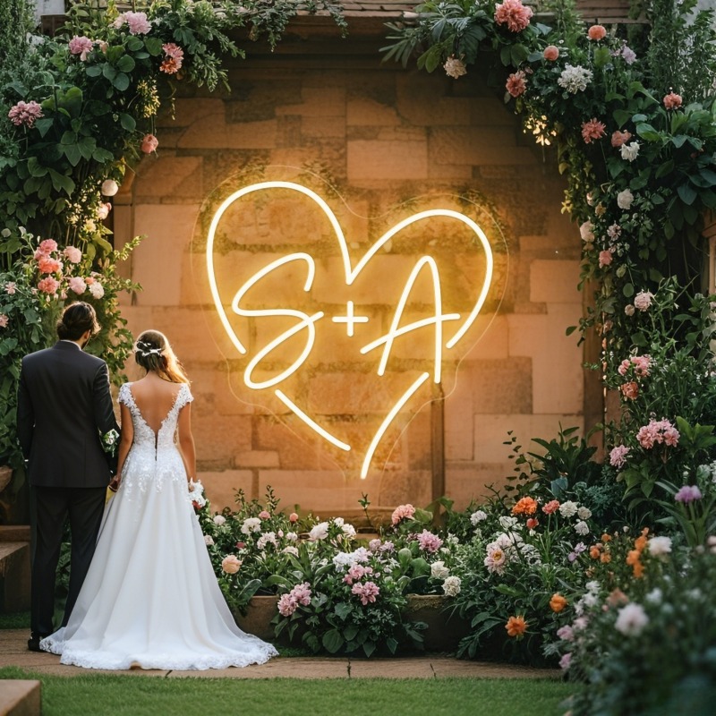 Photography Lighting And Backdrop - Светодиодная неоновая вывеска в форме сердца