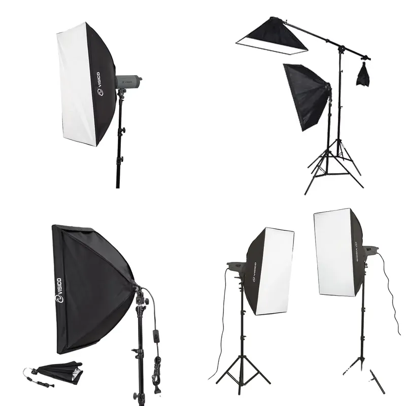 Photography With Lighting - Высококачественная портативная фотостудия: студийный свет, черный