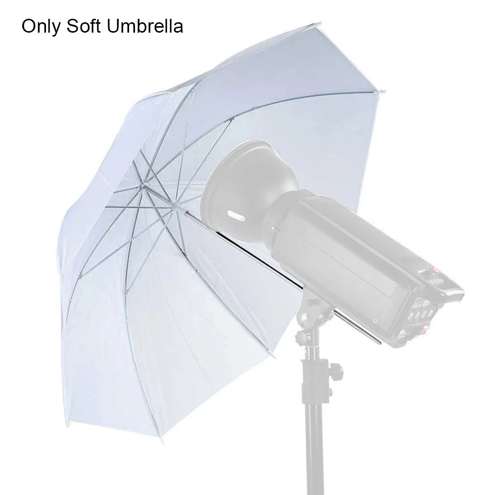 Photography Lighting Umbrella - 20-дюймовый светильник для фотостудии, полупрозрачный белый