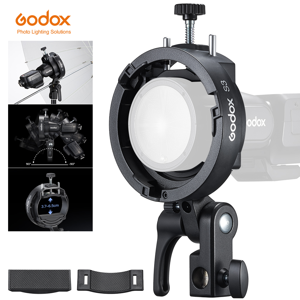 Godox Speedlite Flash - Кронштейн для вспышки GODOX S3 с
