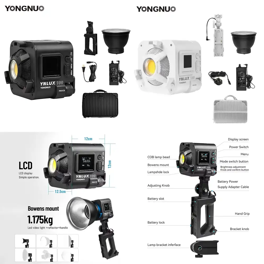 YONGNUO YNLUX100 100W 3200K-56 – обзор и цена Photography Lighting Handheld