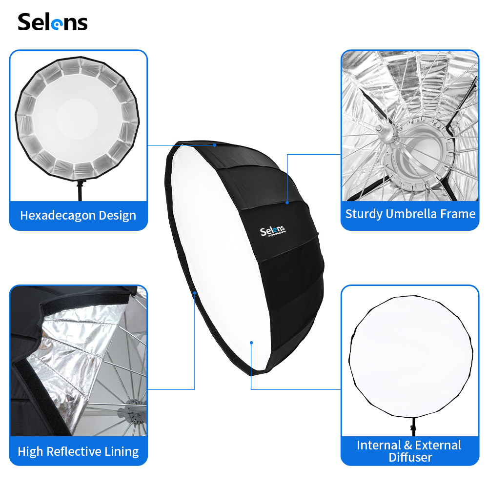 Selens 85 см зонтик радар софт – обзор и цена Photography Lighting Umbrella