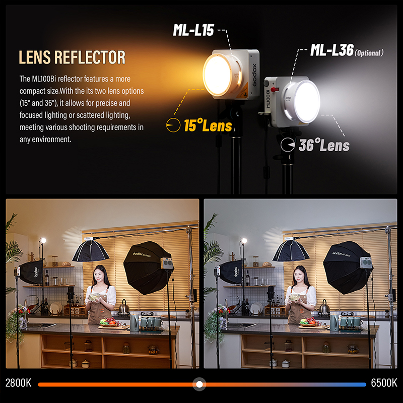 Godox ML100Bi/ML100R Двухцветн – обзор и цена Photography Lighting System