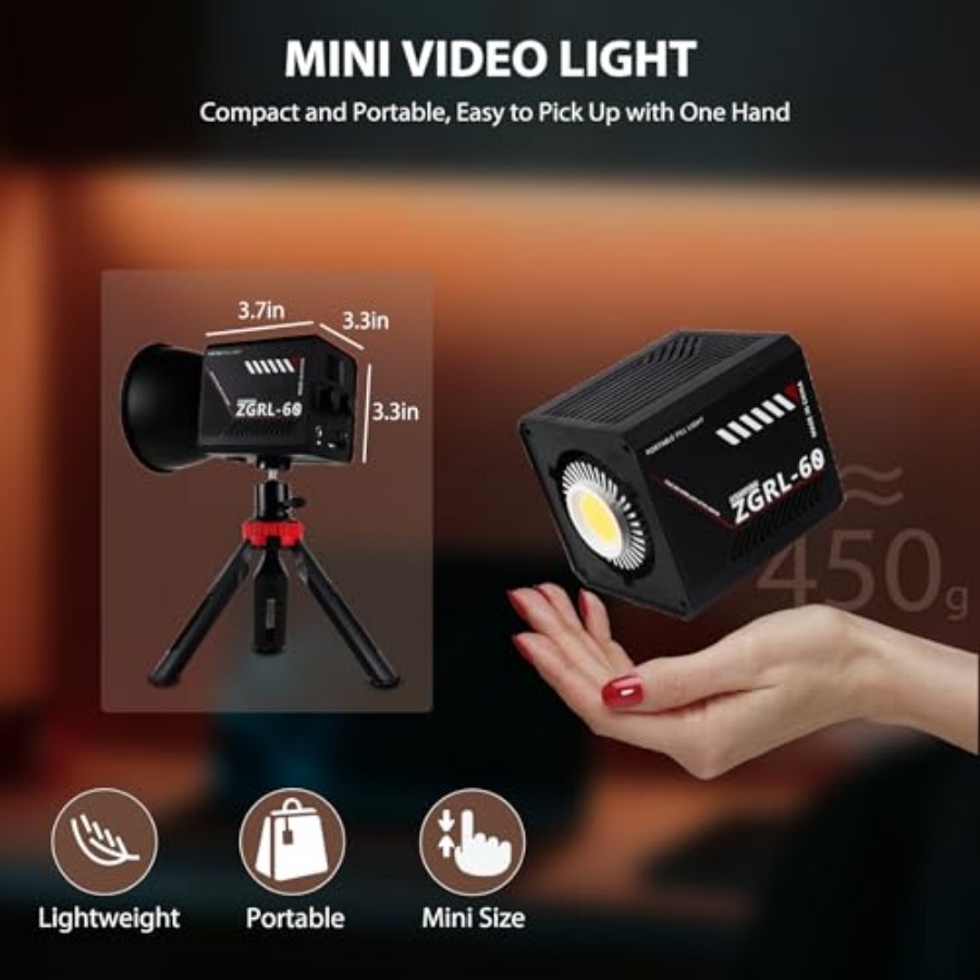 60-ваттный COB LED видеосветил – обзор и цена Photography Lighting Handheld