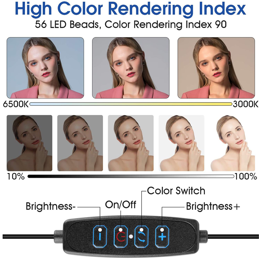 Кольцевой светильник 16 см для – обзор и цена Photography Lighting Ring