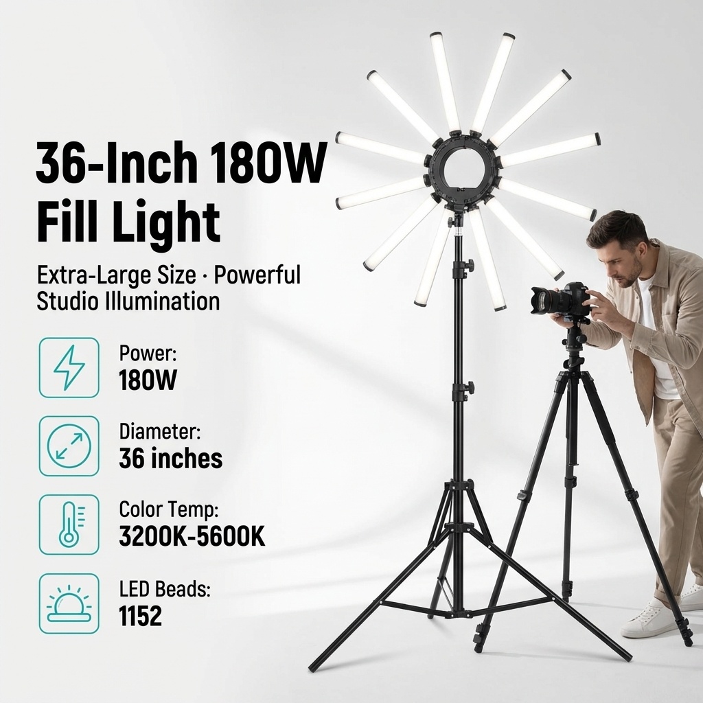 Комплект для фотосъемки с 12-ю – обзор и цена Photography Lighting Ring