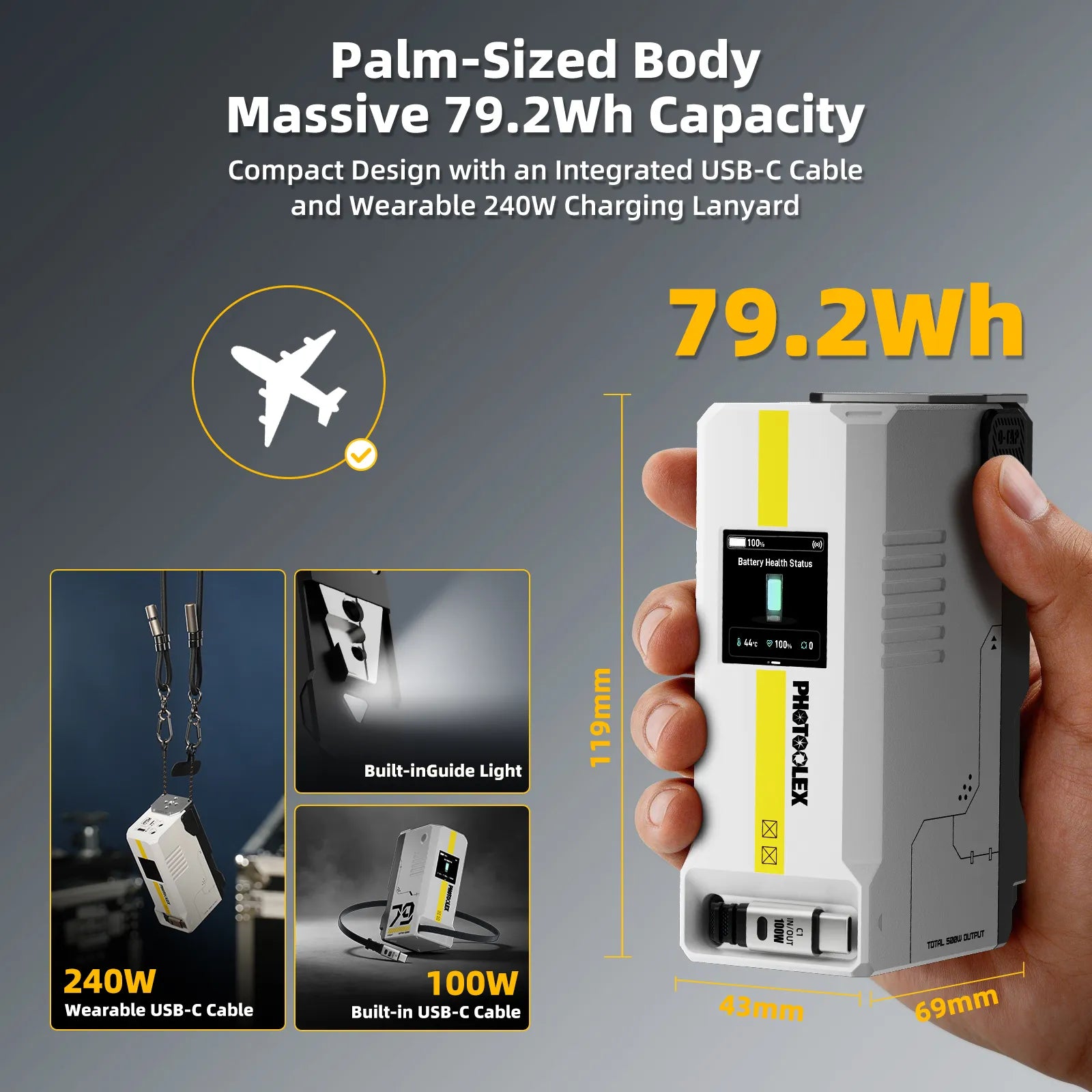 Аккумулятор PHOTOOLEX 79Wh 550 – обзор и цена V Mount Battery
