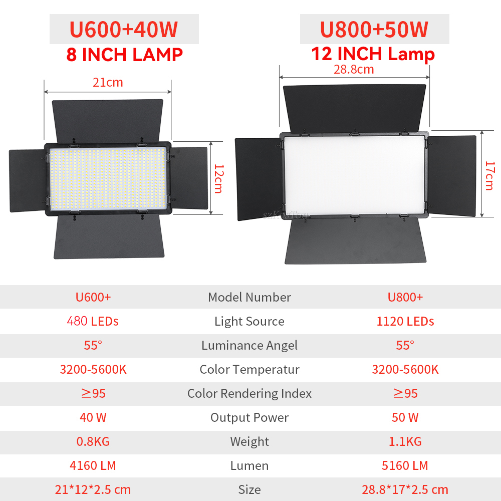 Светодиодсветильник лампа U800 – обзор и цена Photography Lighting System
